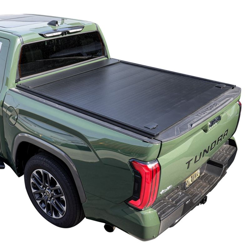 Toyota Tundra (5.5ft Bed w/ Factory Deck Rails) MB Retractable Hard Tonneau Cover